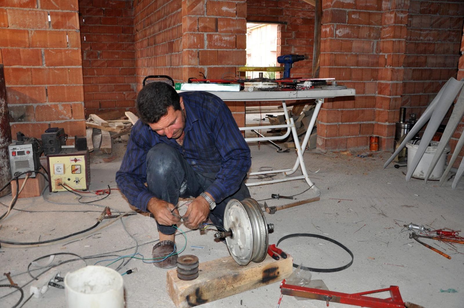 Yozgat'ta inşaat işçisinin hayalleri gerçek oldu